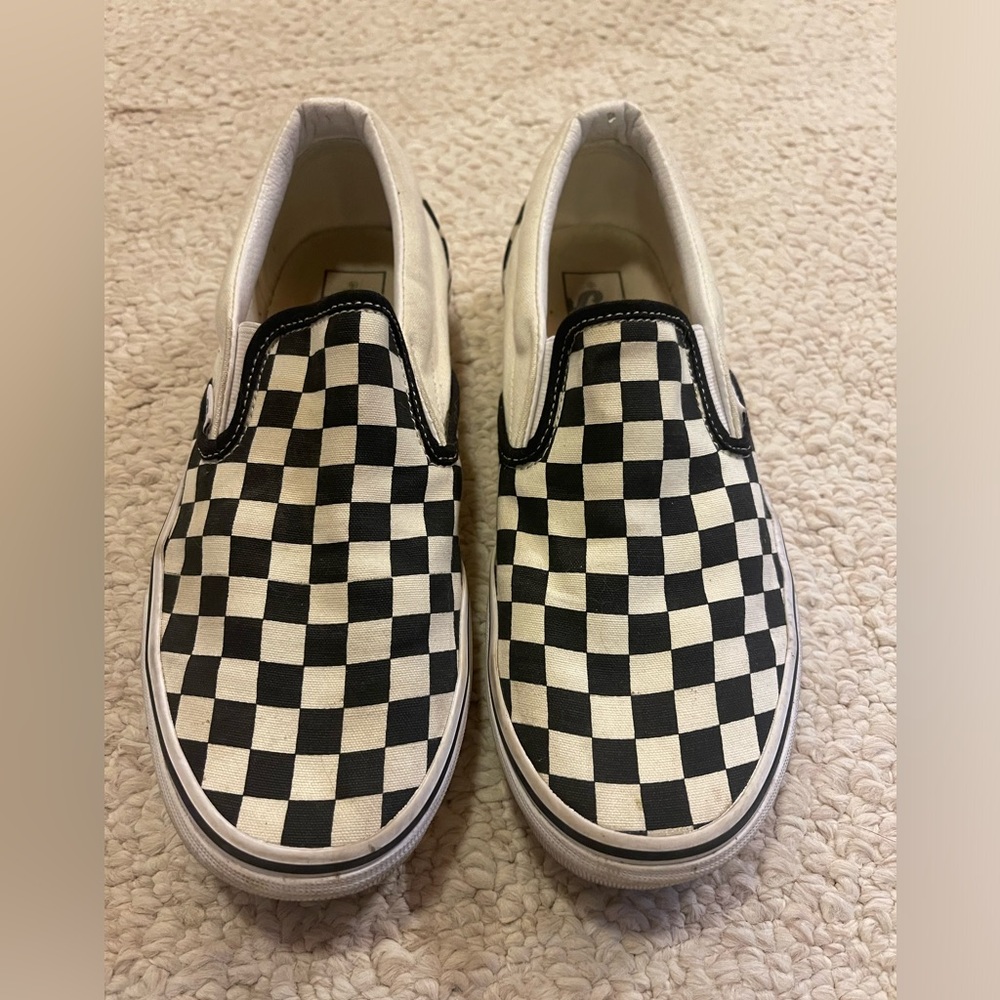Vans slide on shoes. Worn but lots of life left! Condition pictured.